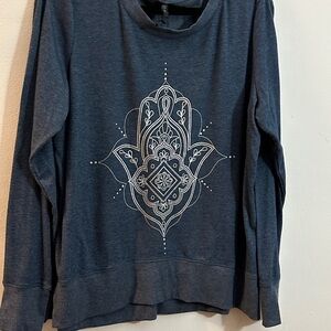 GAIAM Dark Blue Graphic Sweatshirt
